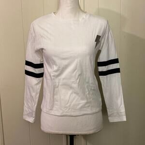 More Than Magic Shirt Lightning Bolt Large 10/12 Girls/Juniors White Black